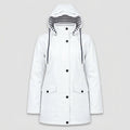 Damen Leichte Kapuzenjacke mit gestreiftem Futter