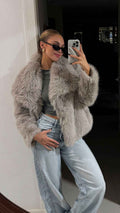Elegante cappotto in pelle SELENE per uno stile classico