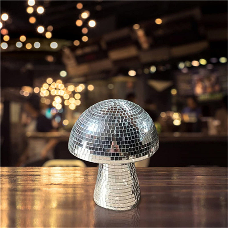 Discokugel Pilzlampe – Spiegelmosaik Akzentlicht