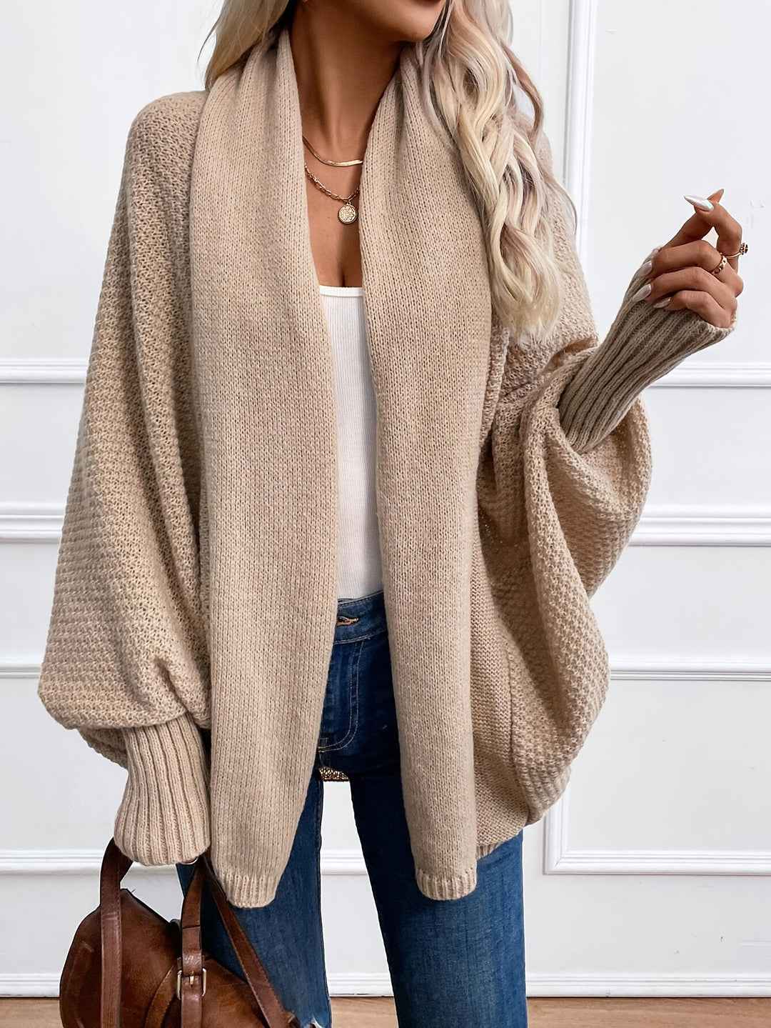 Emily Ultra-gemütliche Cardigan mit Batwing-Ärmeln