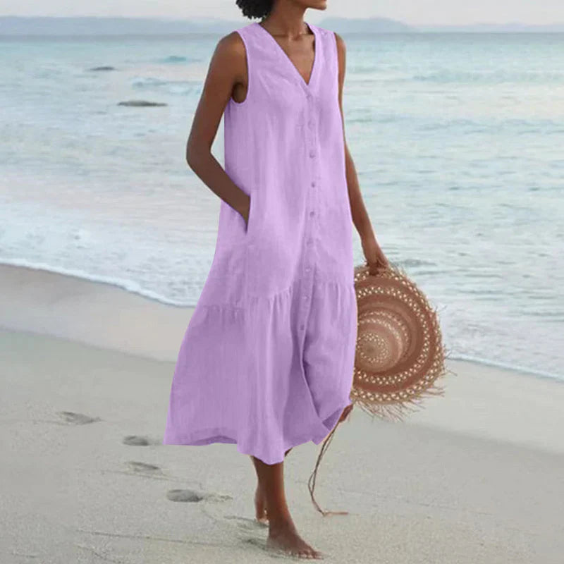 Léna Elegantes Sommerkleid für einen saisonalen Look