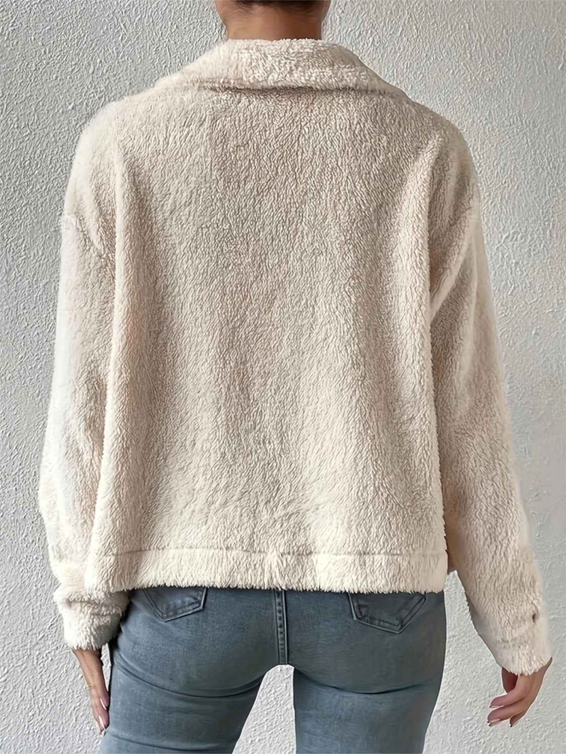 Schicker Cardigan mit Kragen und Knopfleiste, dekorative Taschenklappen
