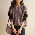 Felpa con cappuccio Leonierende in jacquard – eleganza e comfort uniti