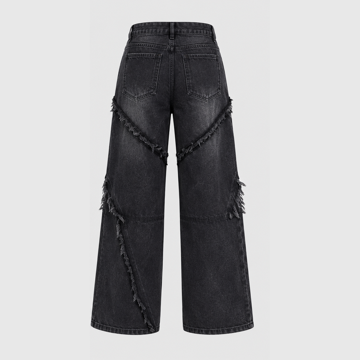 Elegante lockere Damenjeans - black distressed ghost mannequin (square)