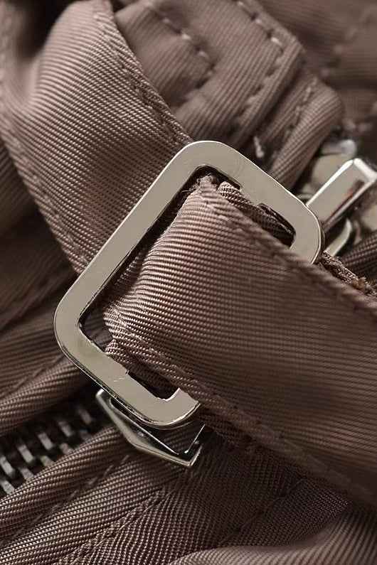 Cropped Cargo Mantel mit Stehkragen für einen modernen und eleganten Stil