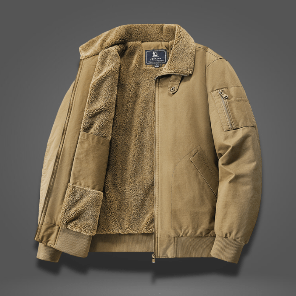 Dennis – Stylische Bomberjacke mit attraktiven Kragen- und Bündchendetails