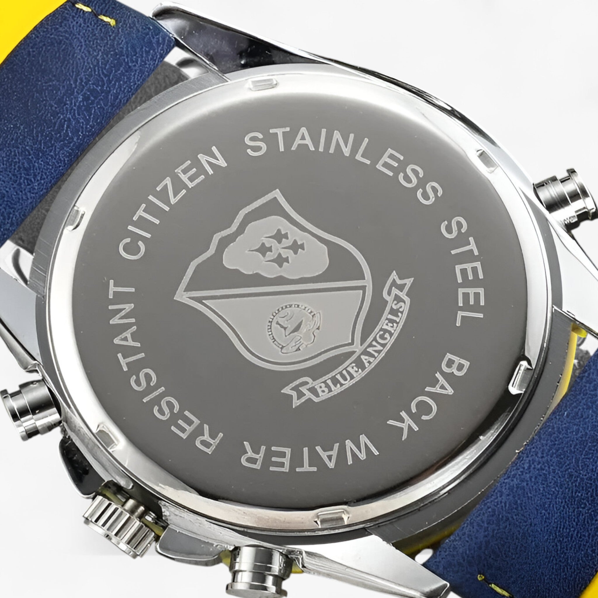 Uhr Chronograph Herr MultiSteel 42mm, Stahl Silber, Zifferblatt Blau Elegant