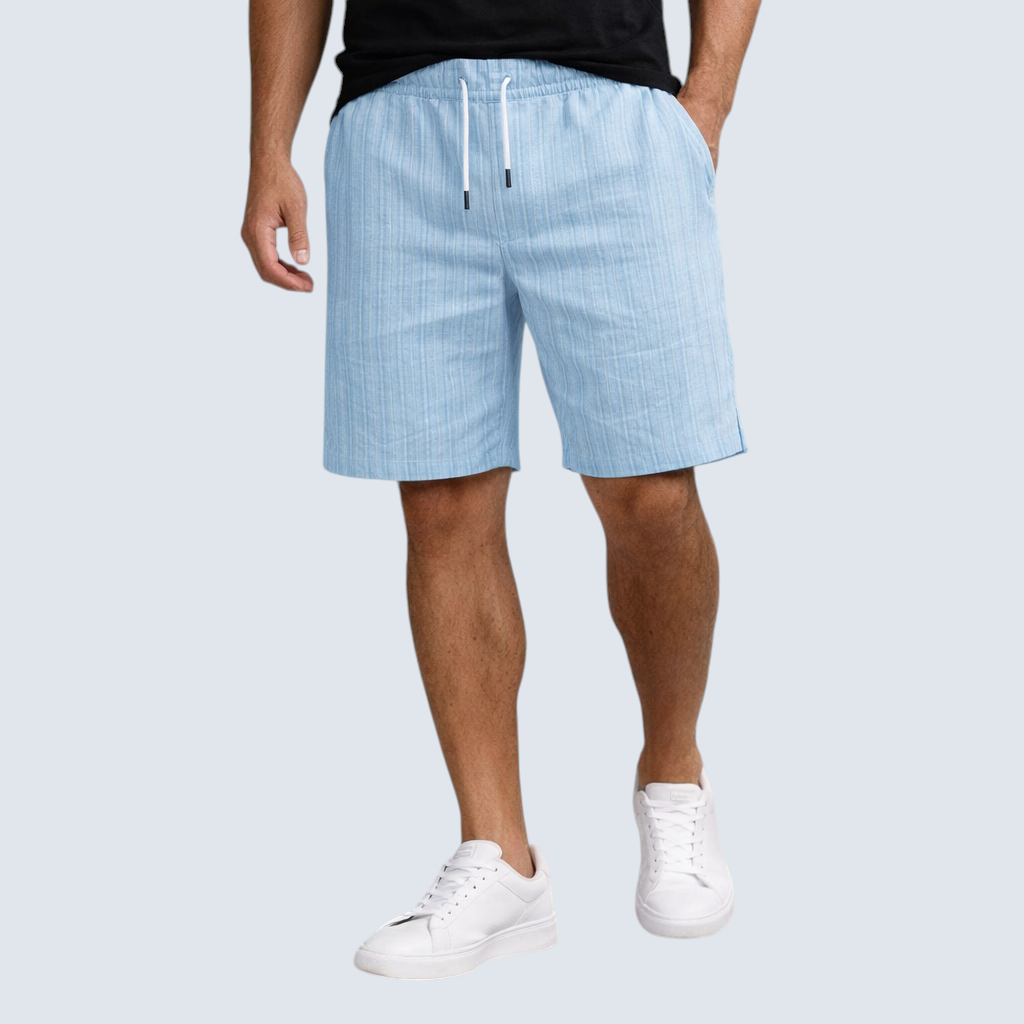 Herren Leinen-Shorts Atmungsaktiv Regular Fit für den Sommer