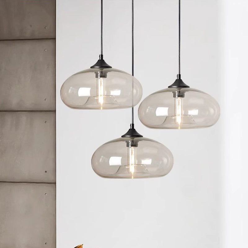 Tristara - Einzigartige Vintage-Hängelampe mit buntem Glasdesign