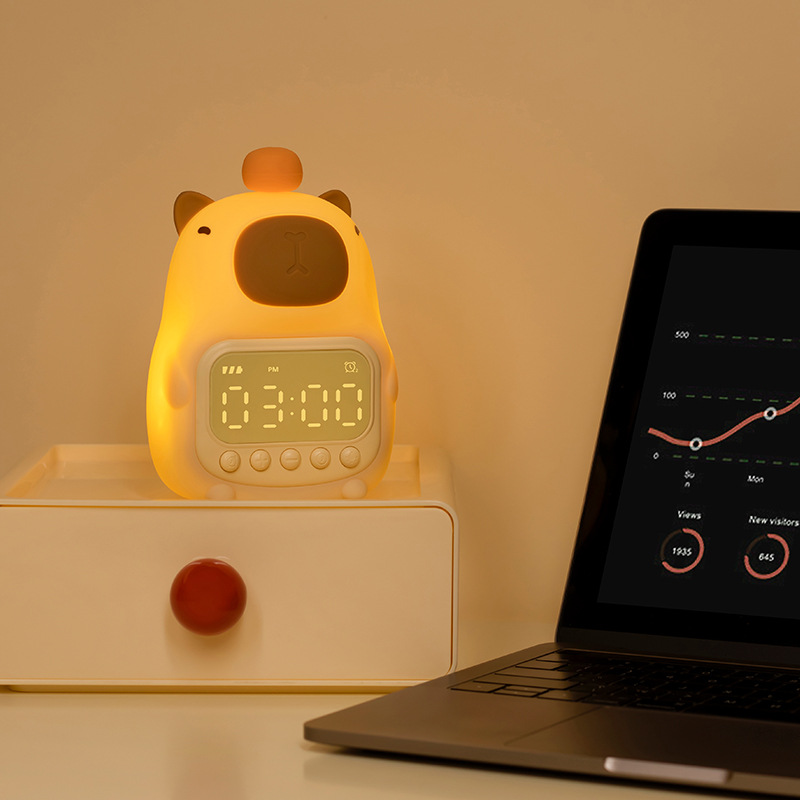 LED-Nachtlicht Capybara CapyGleam – Sanftes und Niedliches Licht für das Schlafzimmer