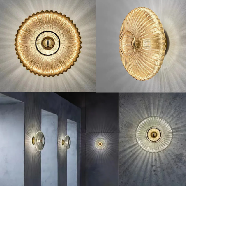 NimbusFlux - Elegante Wandleuchten aus gewölbtem Glas für einen modernen Glanz