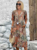 Vestido floral elegante para mujer