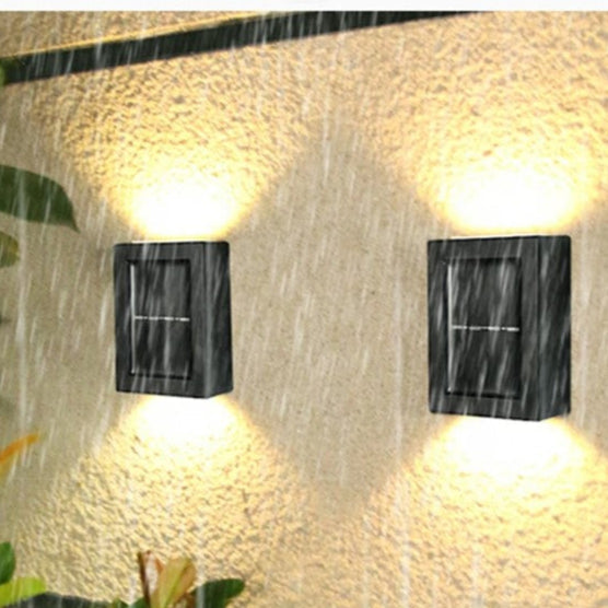 Selora - Solar-Außenleuchte LED mit IP65 Wasserbeständigkeit und edlem schwarzem Design