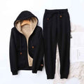 Kaitlyn Damen Winter Kapuzenpullover und Jogginghose Anzug