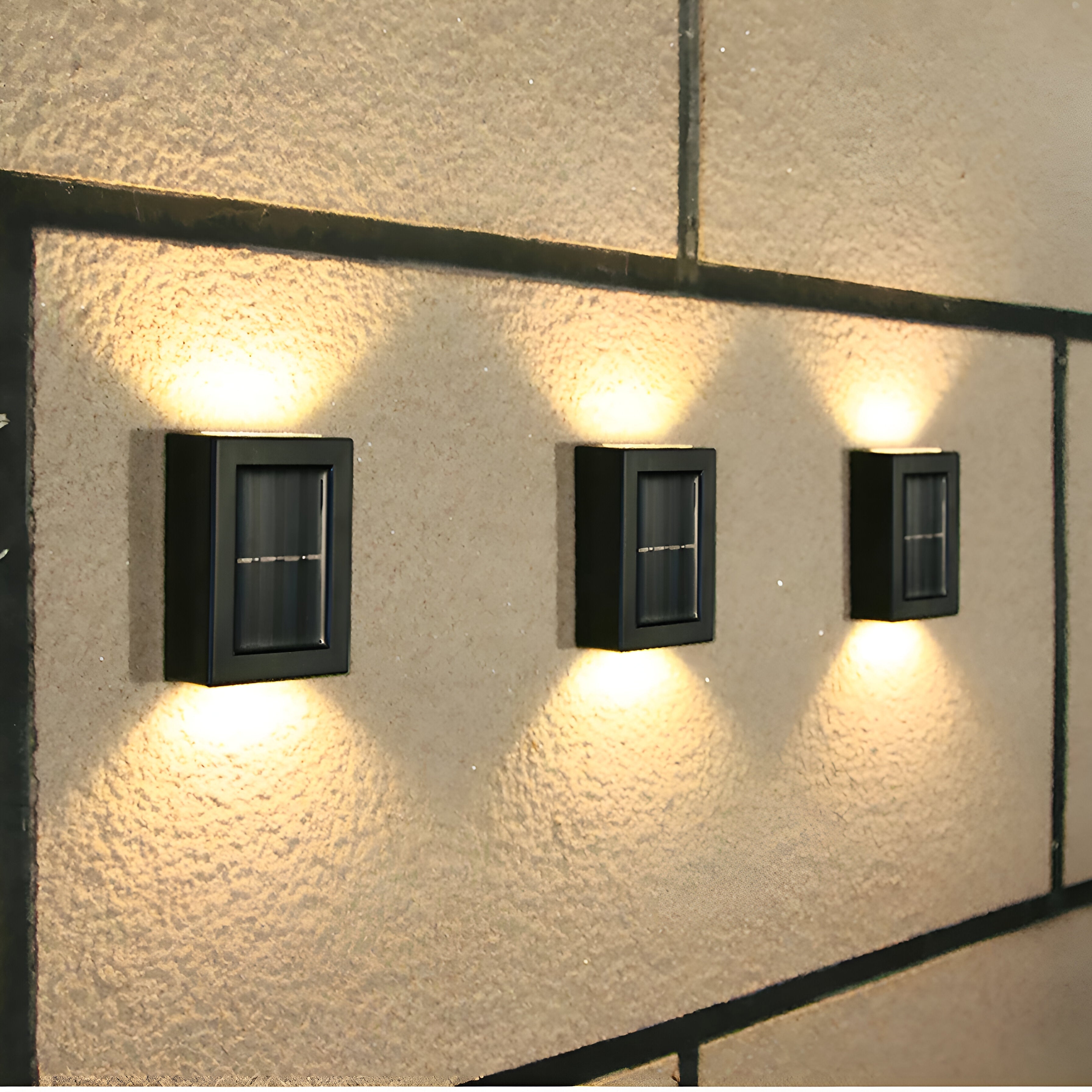 Selora - Solar-Außenleuchte LED mit IP65 Wasserbeständigkeit und edlem schwarzem Design