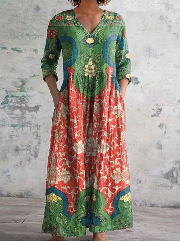 Loretta - Vintage-Print-Kleid mit Retro-Charme