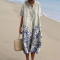 ÉLOÏSE - Elegant porcelænsmønster-kjole til et elegant look