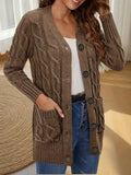 Schicker Damen-V-Ausschnitt-Cardigan für mühelosen Stil