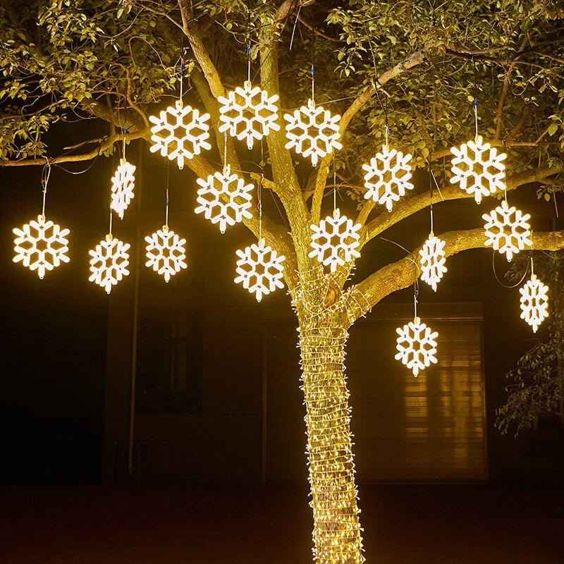 SnowGlow - Frosted Snowflake LED-Lichter mit winterlicher Eleganz