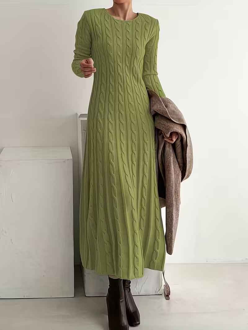 Claire – Elegant Long Knit Dress