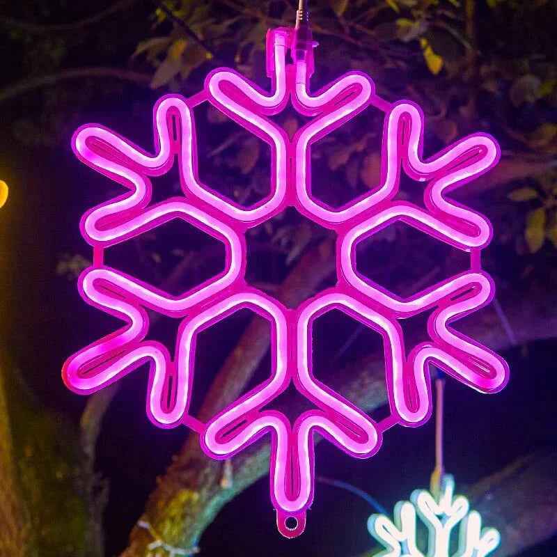 SnowGlow - Frosted Snowflake LED-Lichter mit winterlicher Eleganz