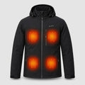 Herren Beheizte Jacke mit 8 Heizzonen - Powerbank-Kompatibel