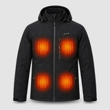 Herren Beheizte Jacke mit 8 Heizzonen - Powerbank-Kompatibel