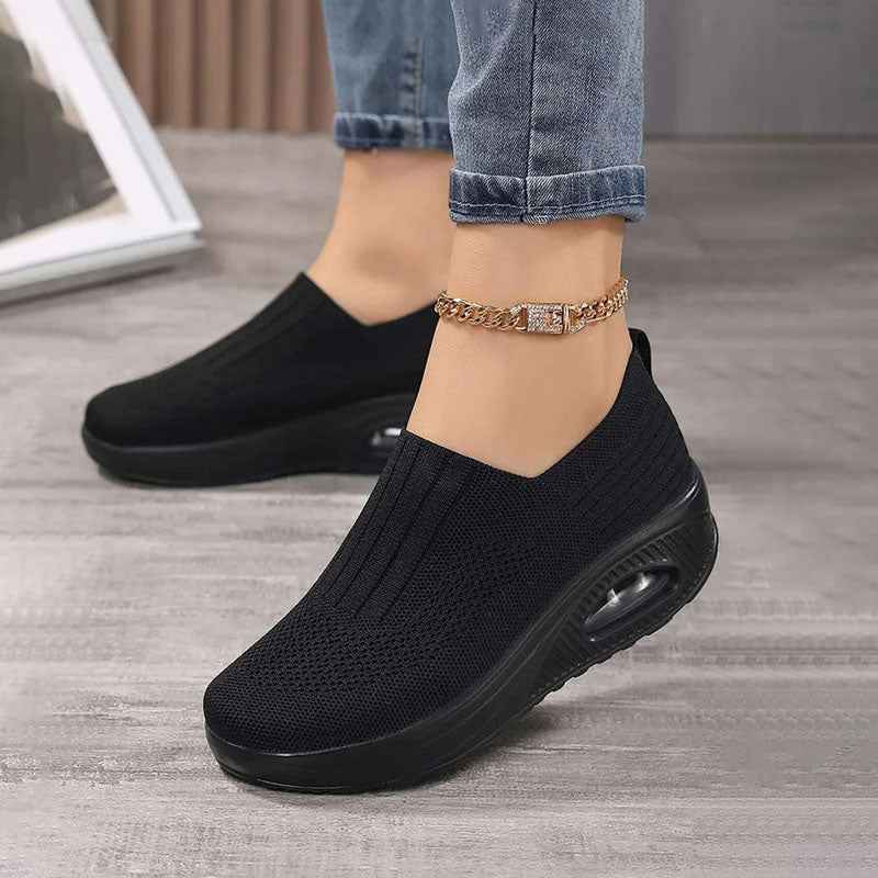 Damen atmungsaktive Slip-On-Sneaker für ganztägigen Komfort