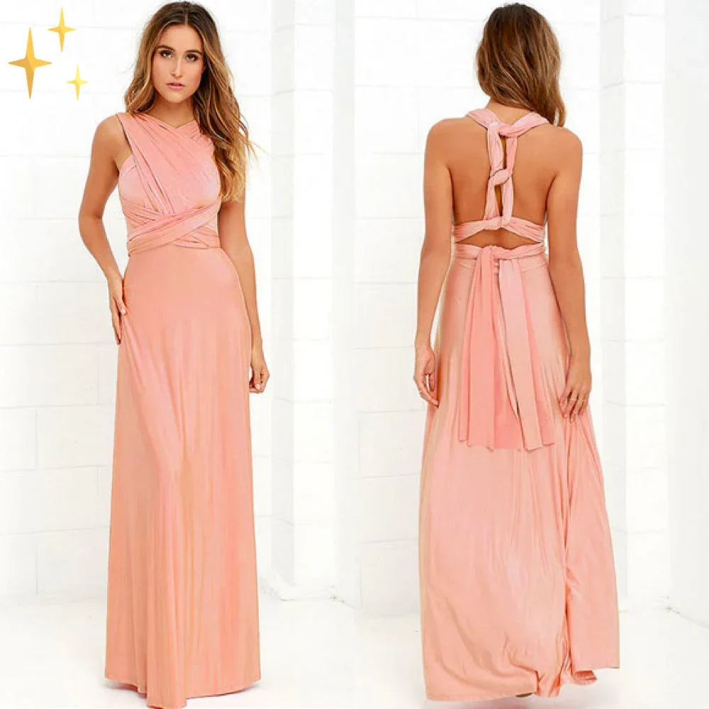 Women's Multiway Wrap Maxi Dress