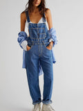 Elegant dame denim-tuinrock til et stilfuldt og komfortabelt look