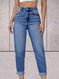 Elegante og komfortable højtaljede jeans til en perfekt pasform til damer