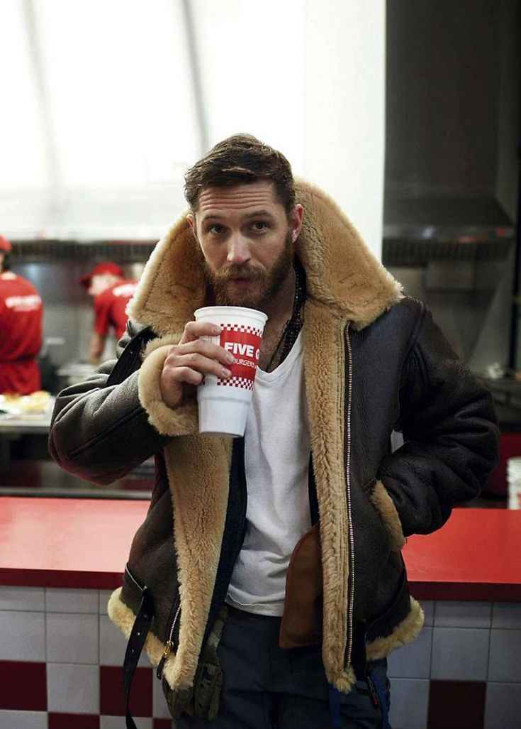 Zeitlose Shearling-Lederjacke