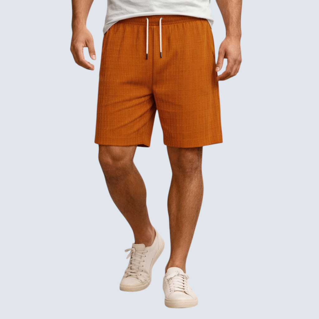 Herren Leinen-Shorts Atmungsaktiv Regular Fit für den Sommer