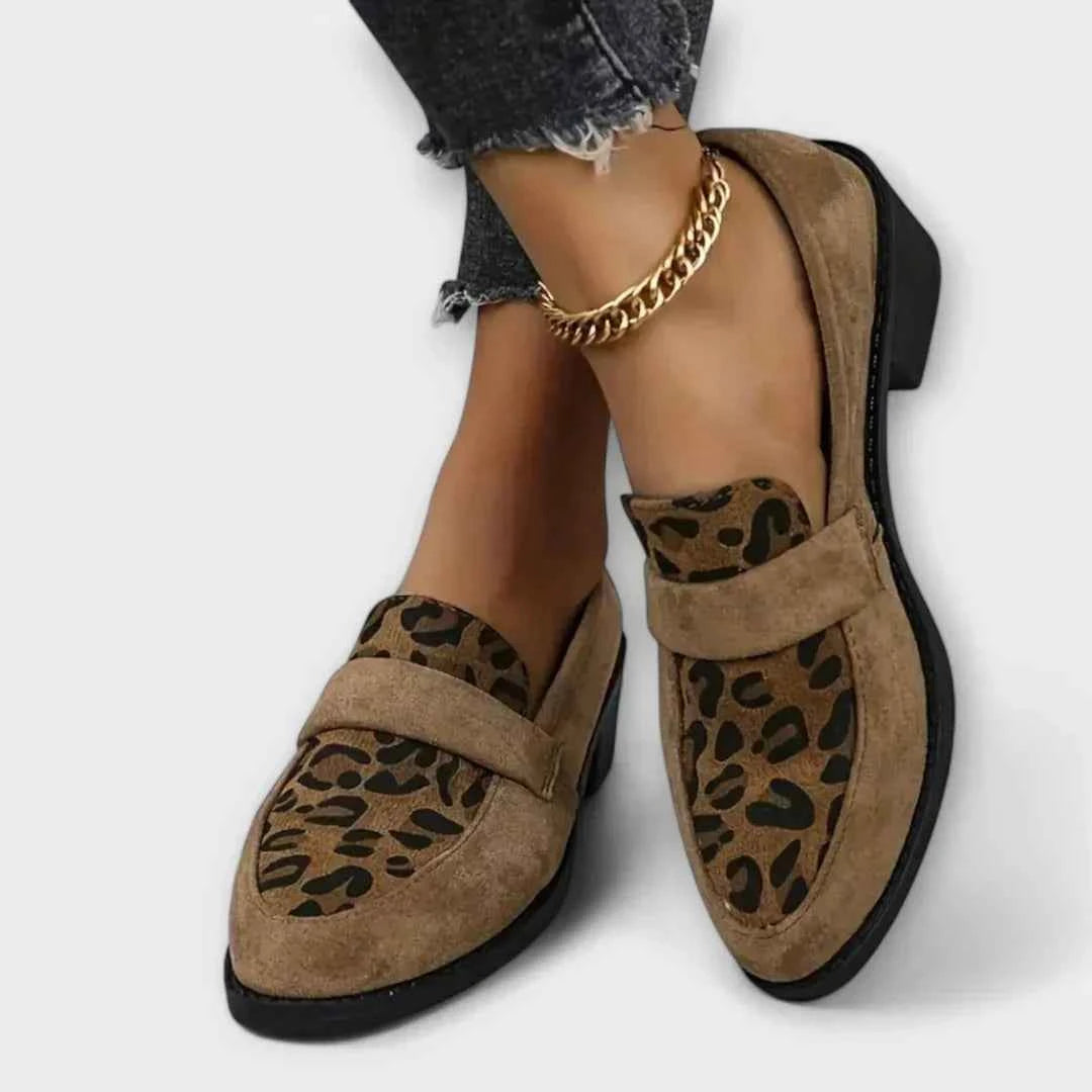Tamara - Elegant leopard print orthopedic high heel shoes