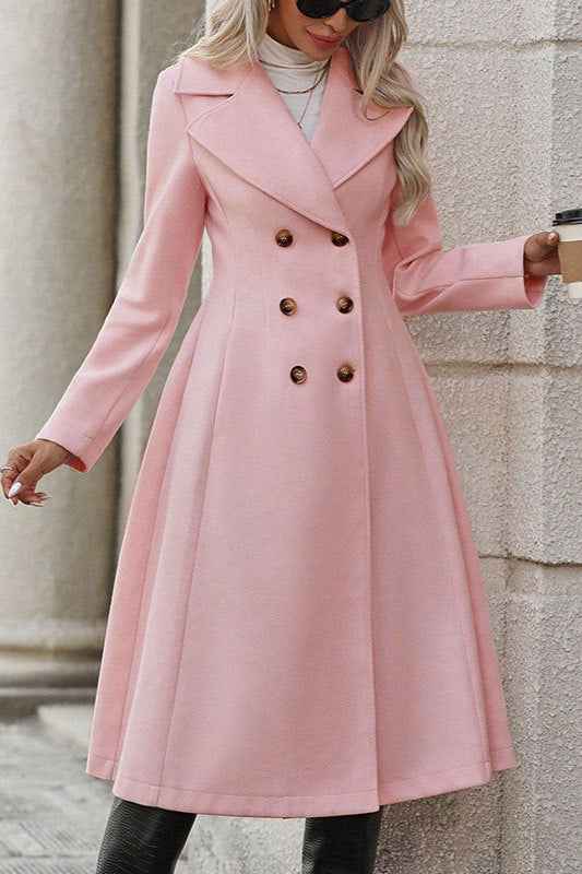 Doppelreihige Jacke mit eleganter A-Linien-Schnitt