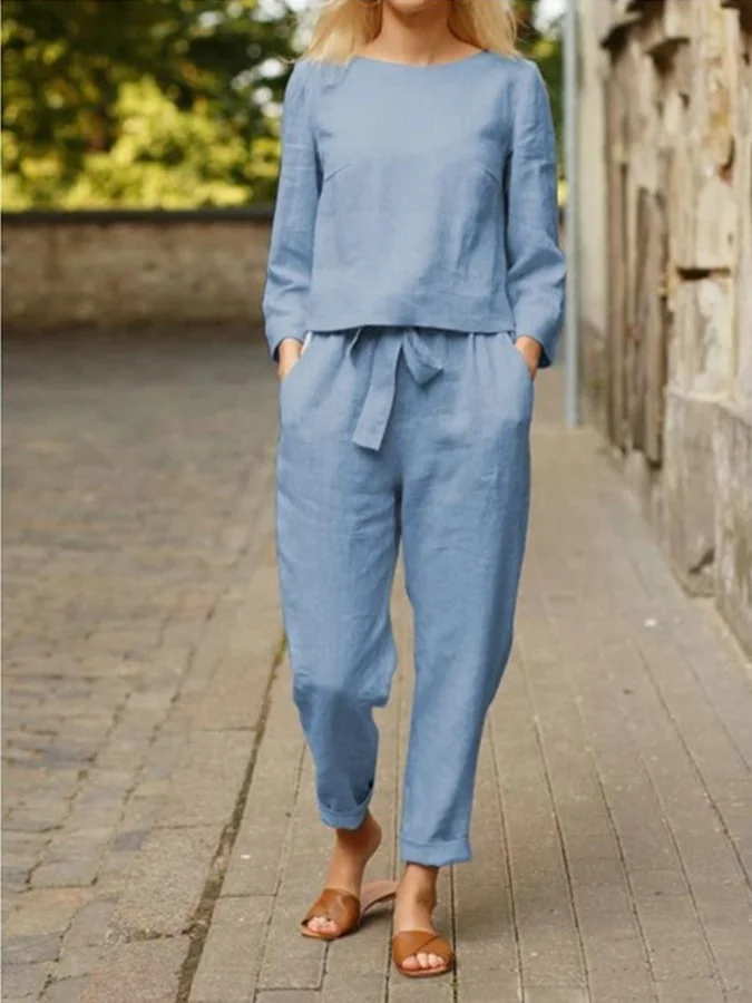 Lässiges und elegantes 2-teilige Set für einen unvergleichlichen Stil