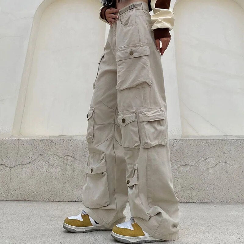 Fenna | Trendige und Funktionale Multi-Taschen Cargo-Hose für jeden Stil