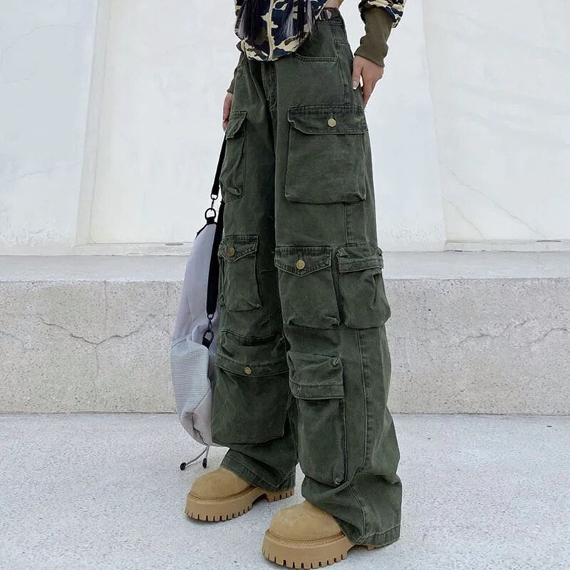 Fenna | Trendige und Funktionale Multi-Taschen Cargo-Hose für jeden Stil
