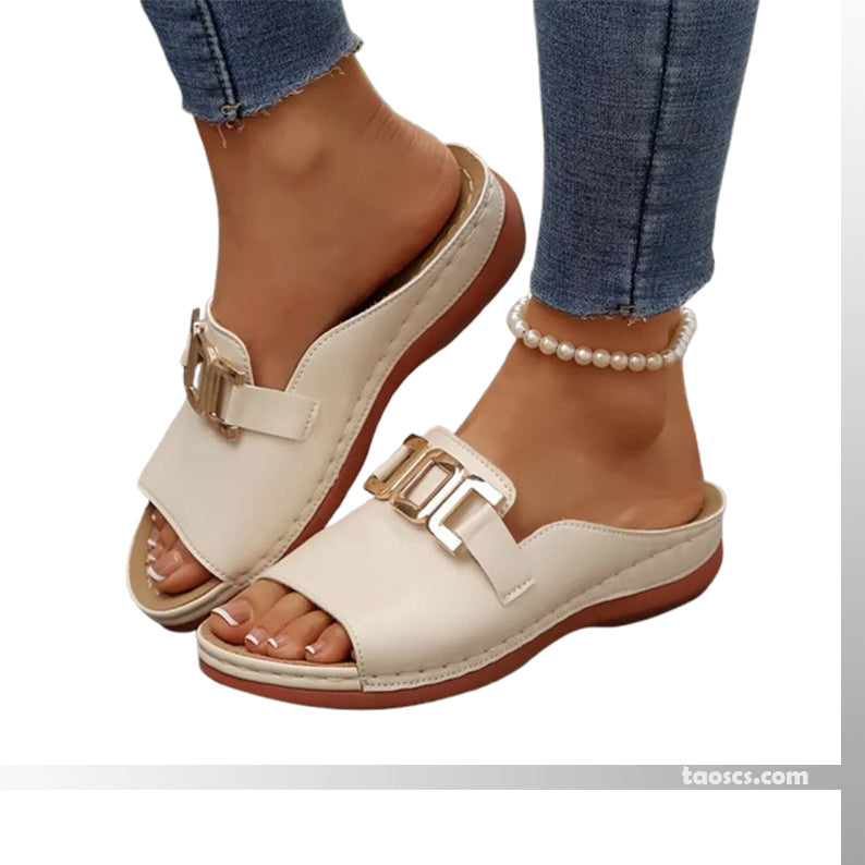 Orthopädische ultra-bequeme Keilabsätze Sandalen für Damen – Höchster Komfort im Alltag