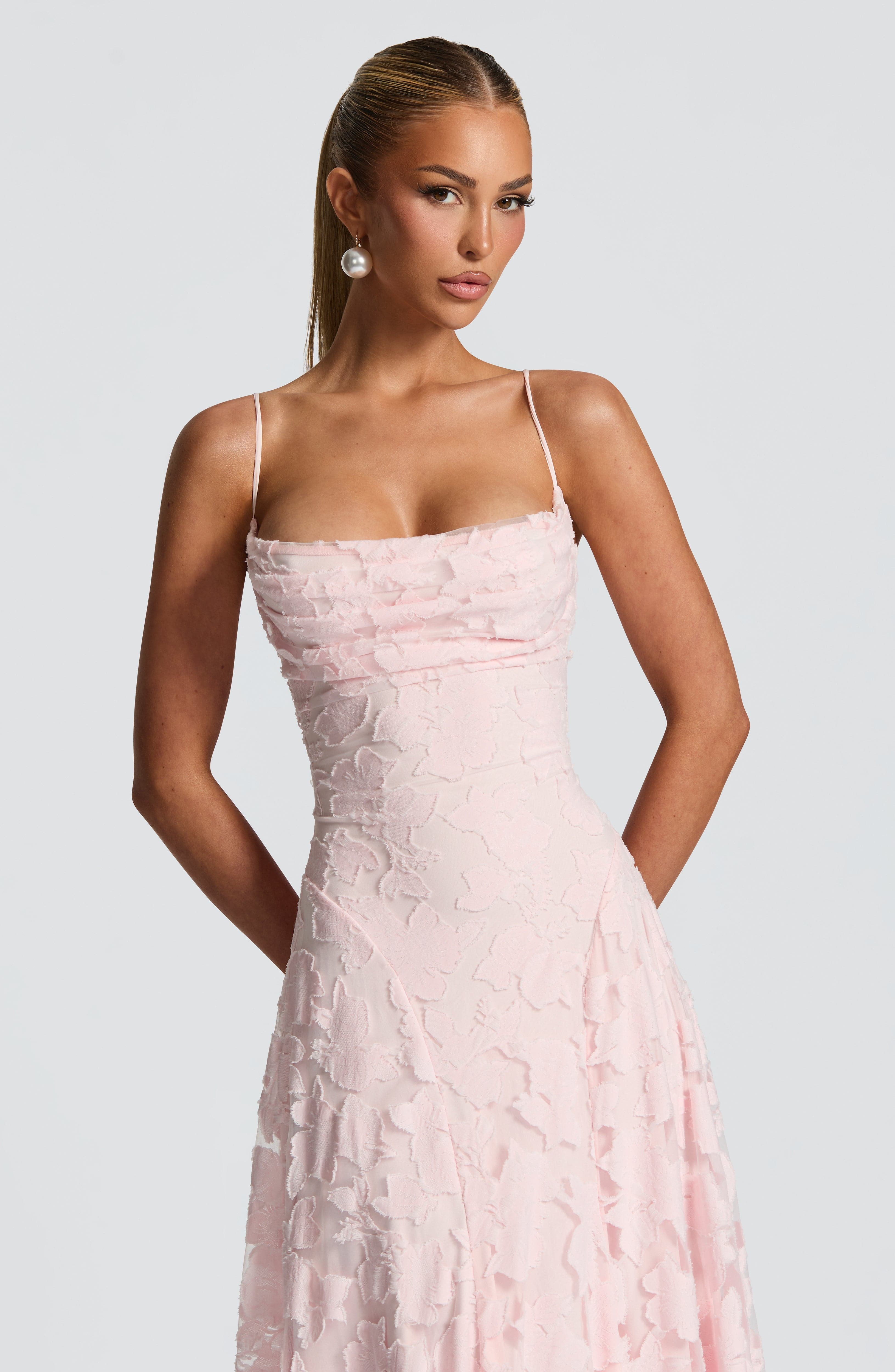 Aveline | Elegantes Spitzenkorsett-Maxikleid - Glamouröses Abendkleid