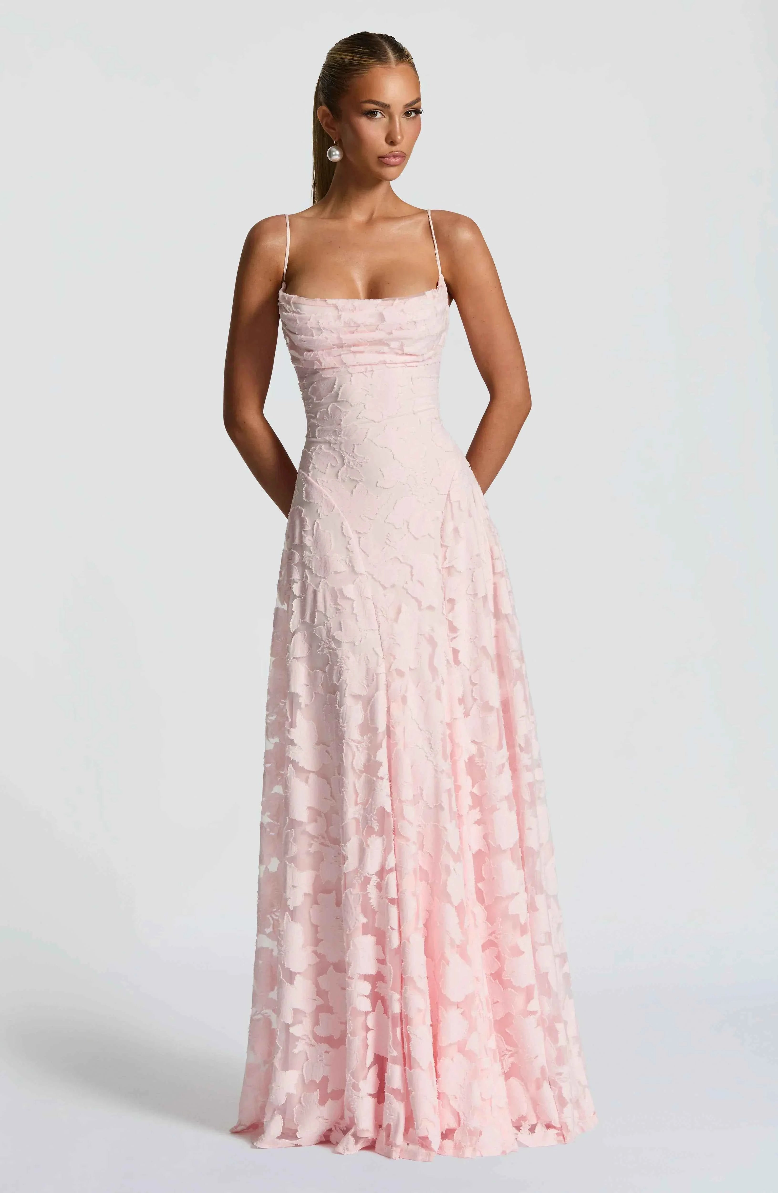 Aveline | Elegantes Spitzenkorsett-Maxikleid - Glamouröses Abendkleid
