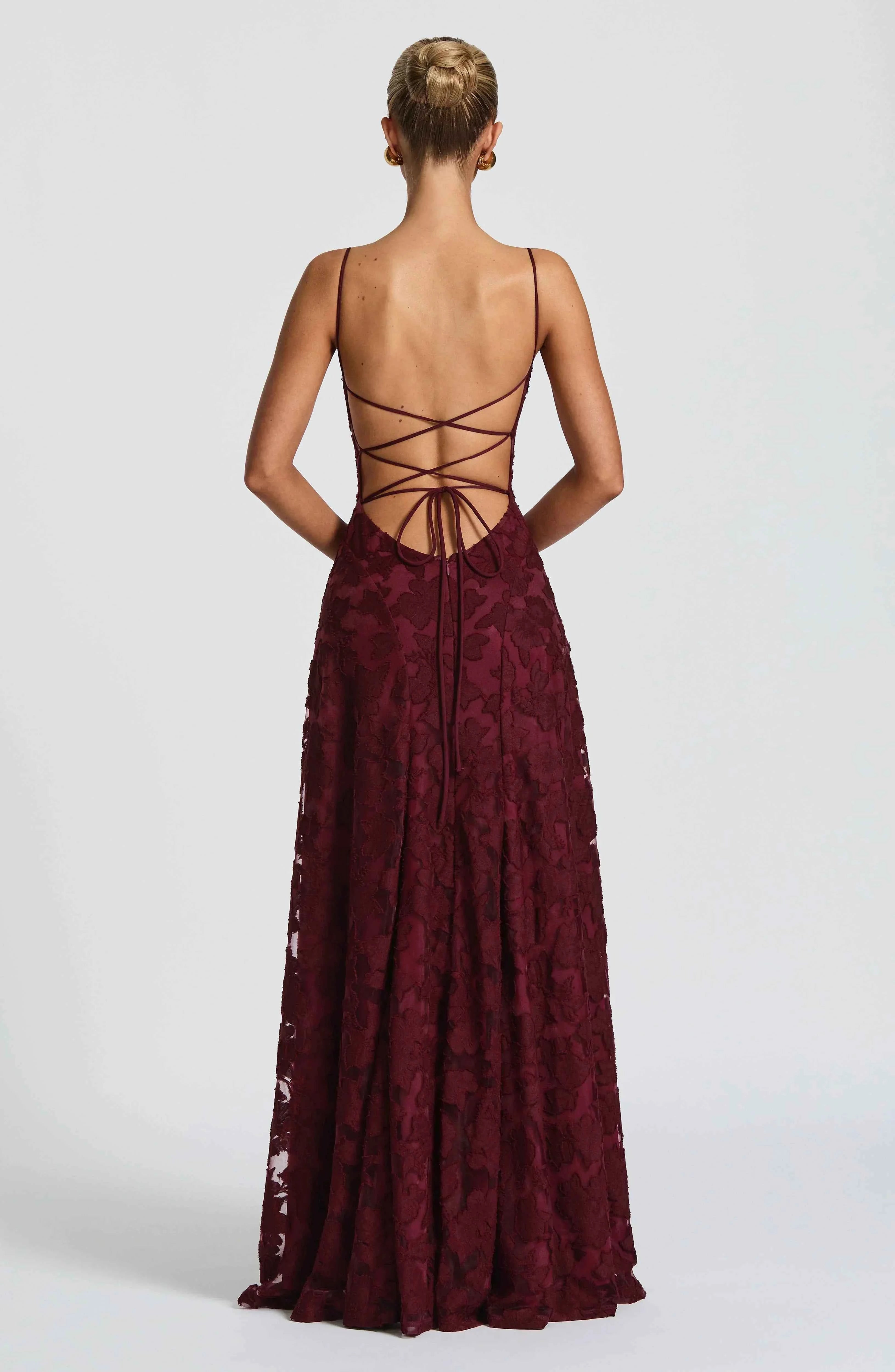 Aveline | Elegantes Spitzenkorsett-Maxikleid - Glamouröses Abendkleid