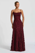 Aveline | Elegantes Spitzenkorsett-Maxikleid - Glamouröses Abendkleid