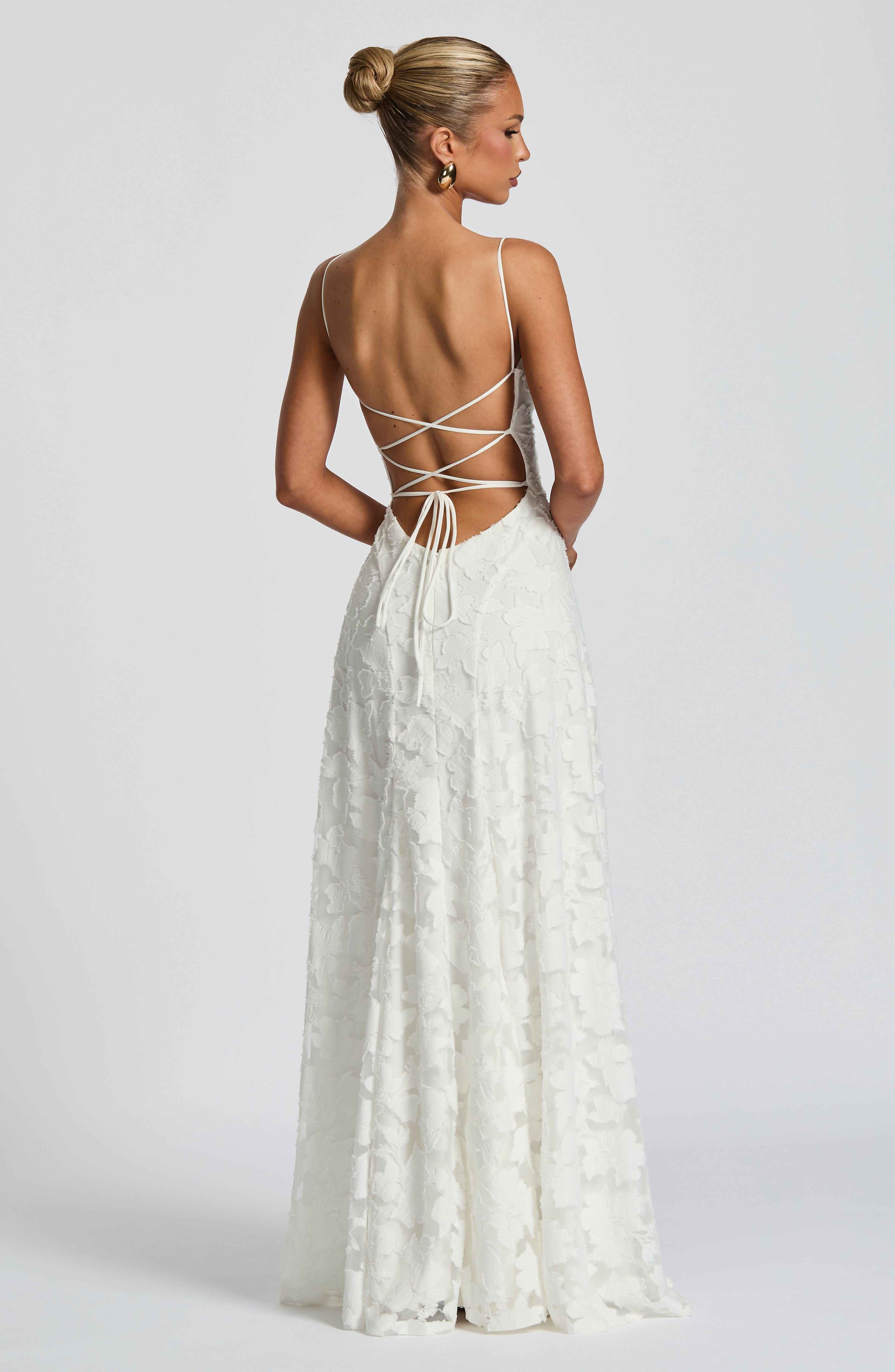 Aveline | Elegantes Spitzenkorsett-Maxikleid - Glamouröses Abendkleid