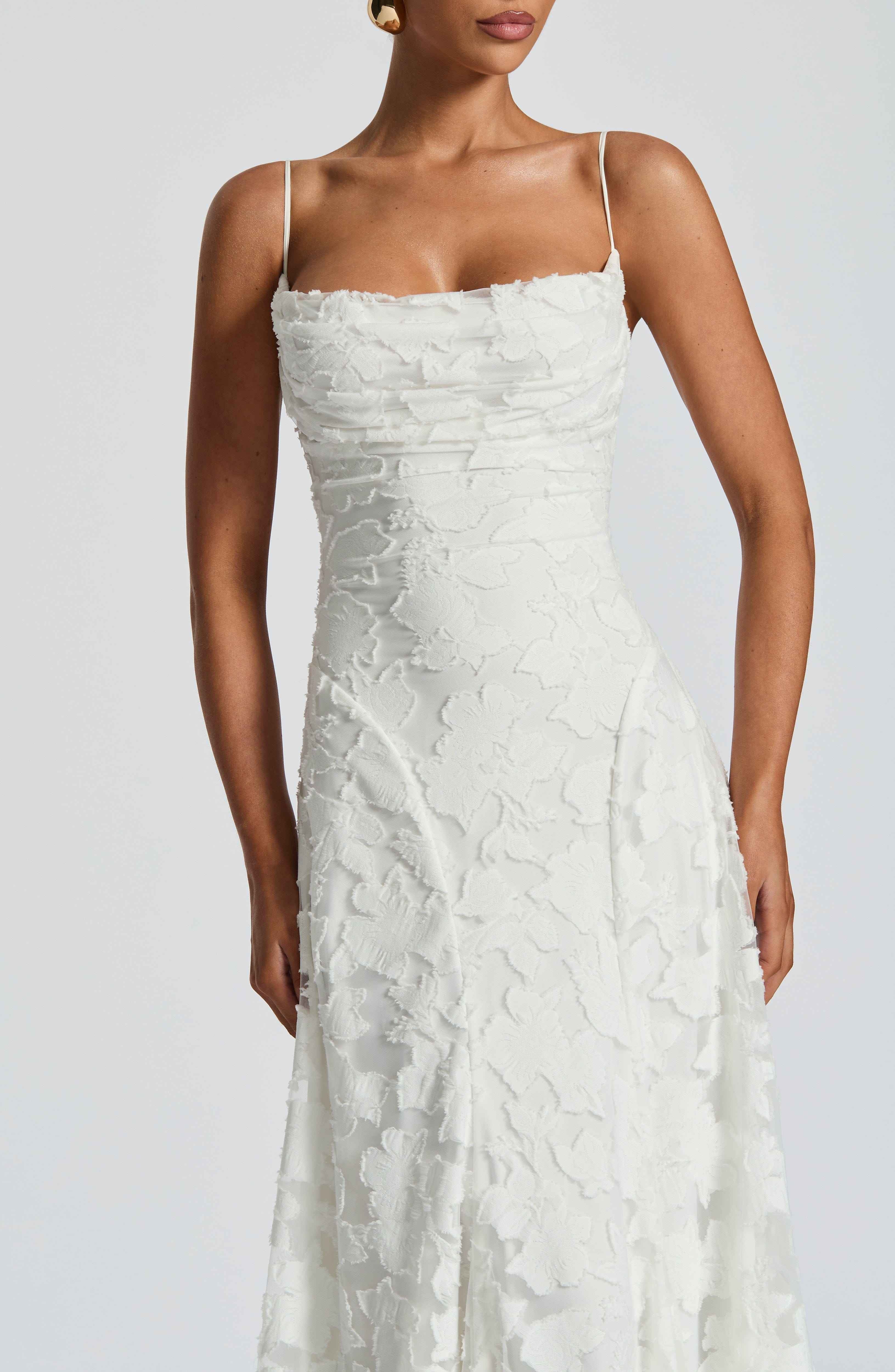 Aveline | Elegantes Spitzenkorsett-Maxikleid - Glamouröses Abendkleid