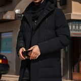 Langer, wasserfester Winterparka mit kuscheliger Kapuze für optimalen Schutz und Stil