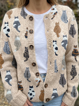 Galerie des Chats Künstlerischer Cardigan