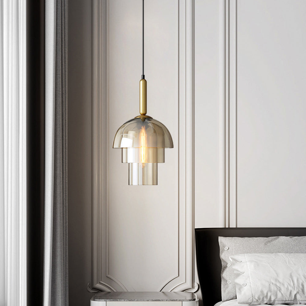 Doma - Moderne Pendelleuchte im Dome-Design mit Zeitgenössischer Beleuchtung und Verstellbarem Kabel