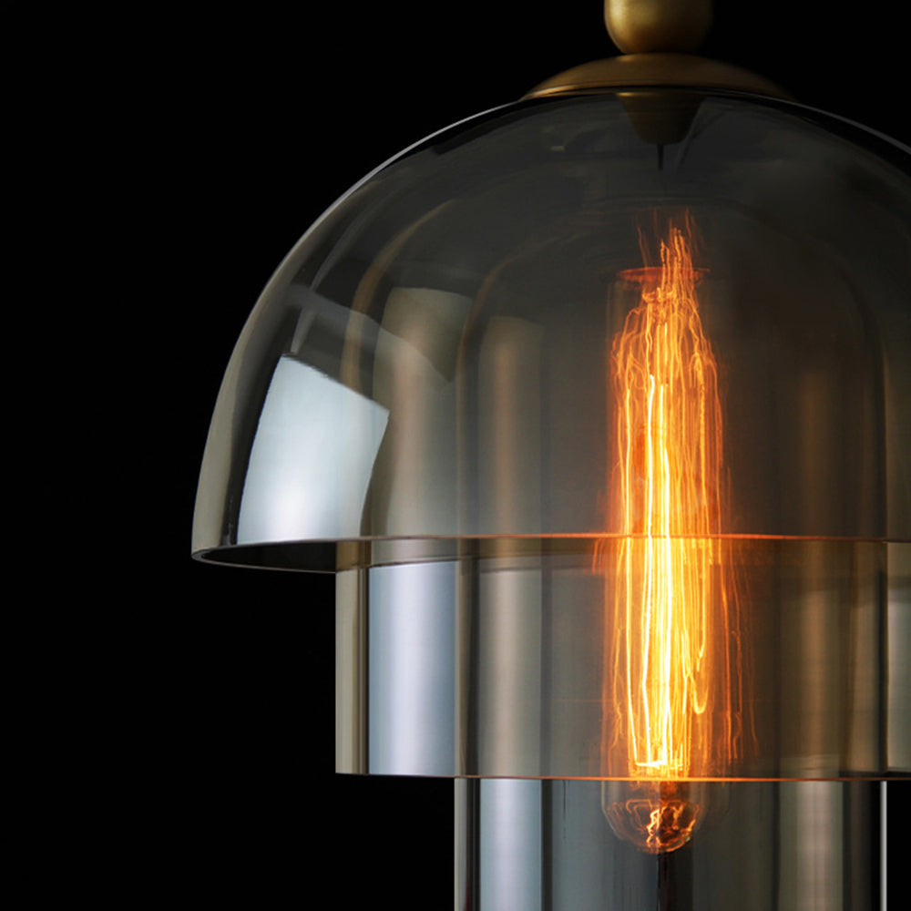 Doma - Moderne Pendelleuchte im Dome-Design mit Zeitgenössischer Beleuchtung und Verstellbarem Kabel