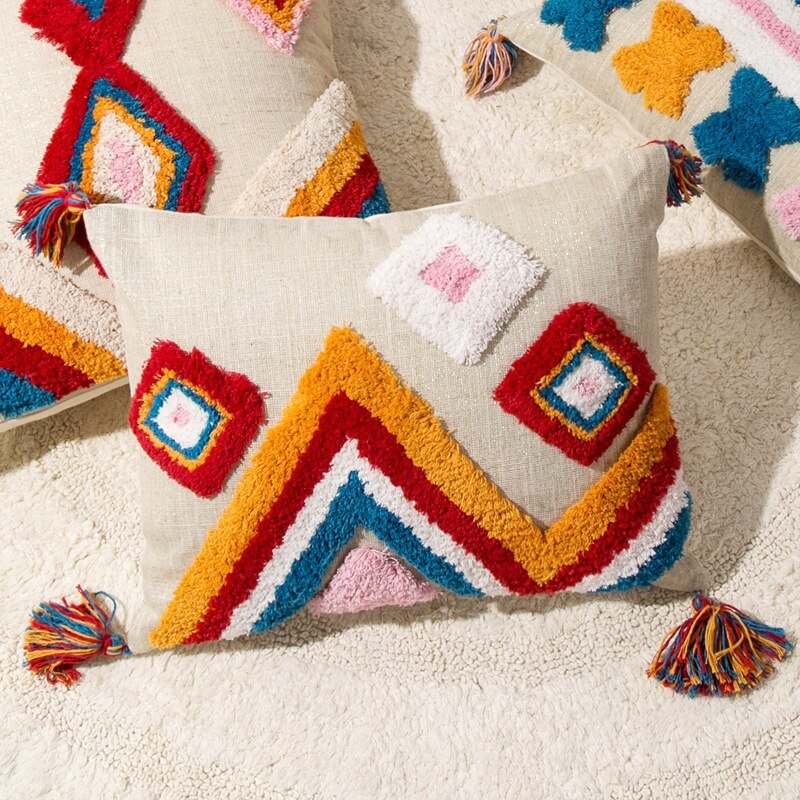 Neressa – Einzigartiges handgefertigtes Dekokissen im bezaubernden marokkanischen Boho-Stil